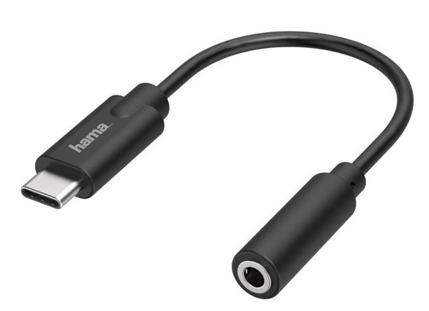Redukce Hama USB-C /Jack 3,5 mm, aktivní
