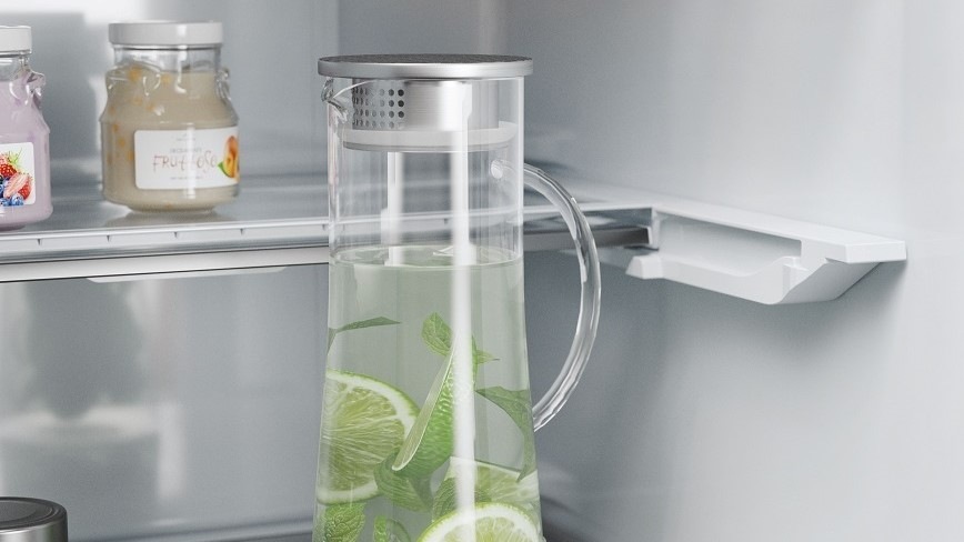 Chladnička s mrazničkou Haier HTW5618CNMG stříbrná Chladnička s mrazničkou Haier HTW5618CNMG stříbrná