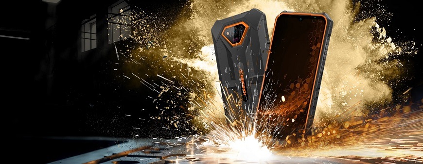 Mobilní telefon myPhone Hammer Iron V černý/oranžový Mobilní telefon myPhone Hammer Iron V černý/oranžový
