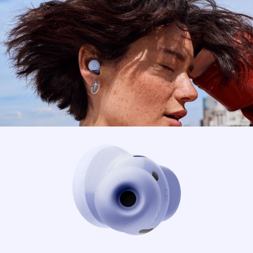 Google Pixel Buds 2a Iris, černá/bílá
