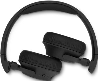 Sluchátka Philips TAH4000BK/00 černá Detail složených sluchátkek Philips s příjemnou konstrukcí