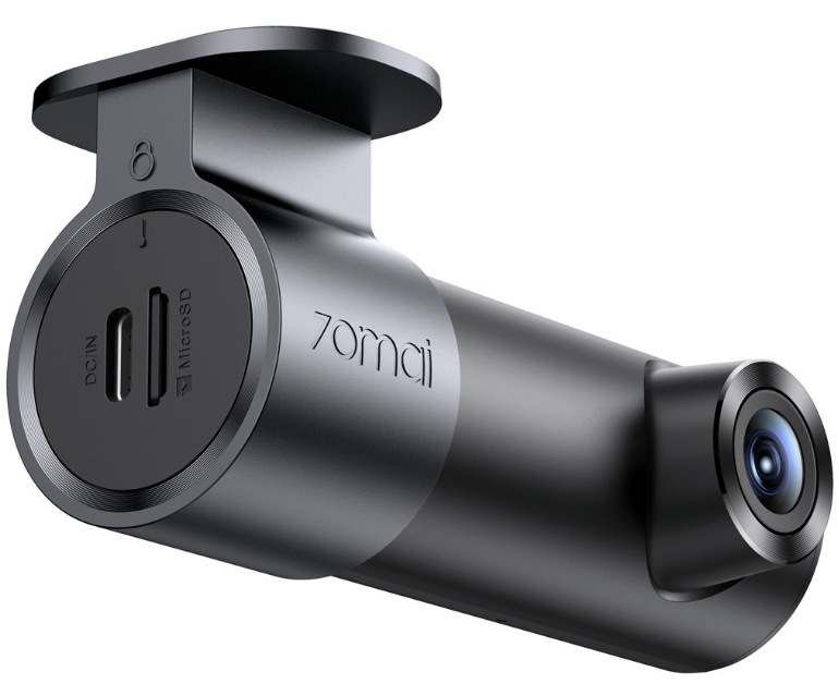 Detail autokamery 70mai M310 Plus 2K s konektorem USB-C a slotem pro kartu microSD