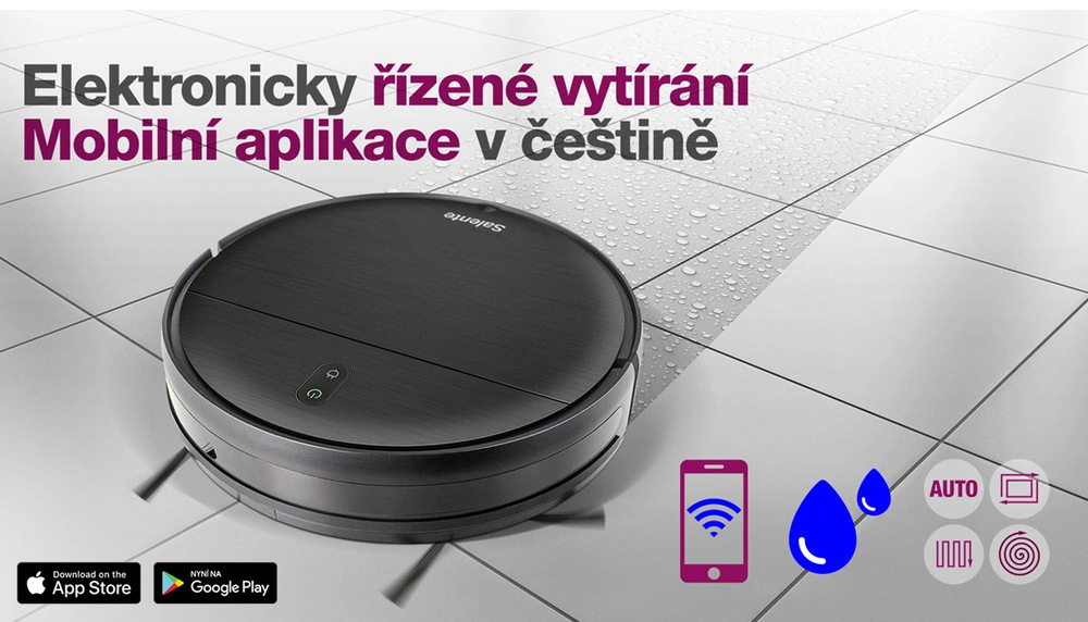 Robotický vysavač Salente RTX-R2 černý Robotický vysavač Salente RTX-R2 černý