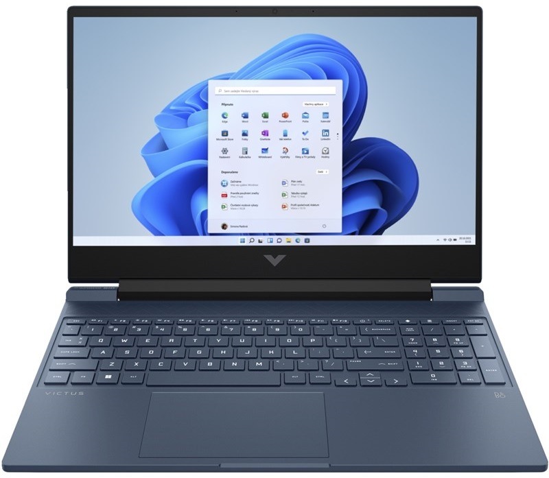 Notebook HP Victus 15-fb2633nc modrý