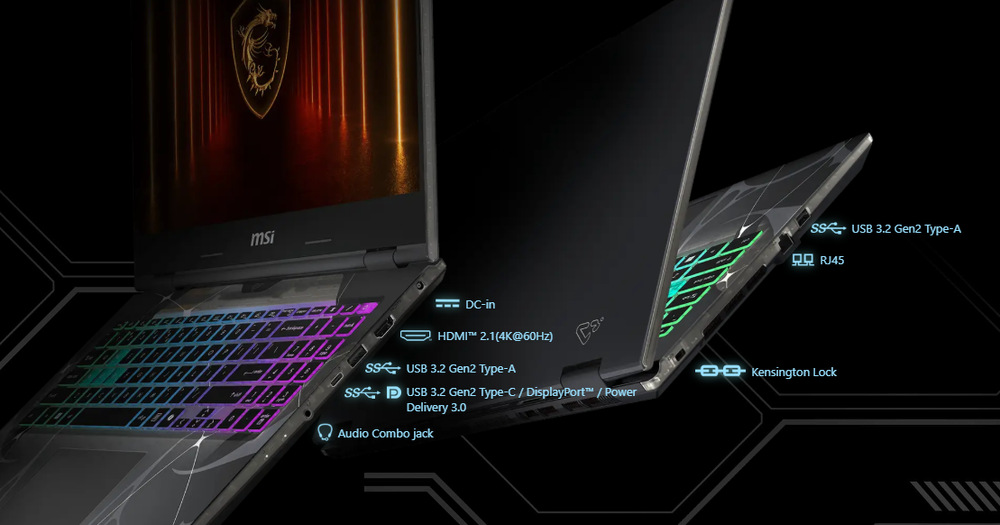 Notebook MSI Cyborg 15 B2RWFKG-041CZ černý Notebook MSI Cyborg 15 B2RWFKG-041CZ černý