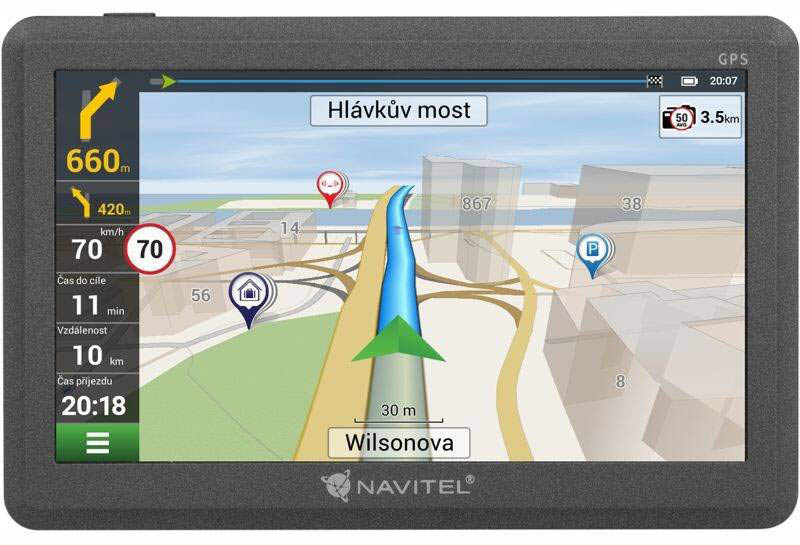 Navigační systém GPS NAVITEL E200 černá