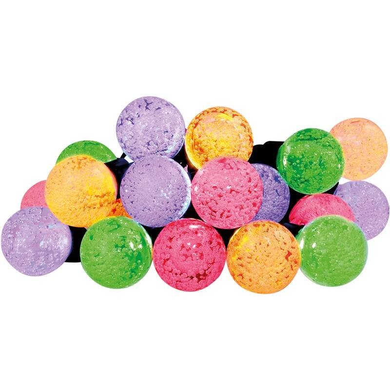Vánoční osvětlení RETLUX RXL 385, řetěz s MAXI kuličkami, 20 LED, 8 m, multicolor