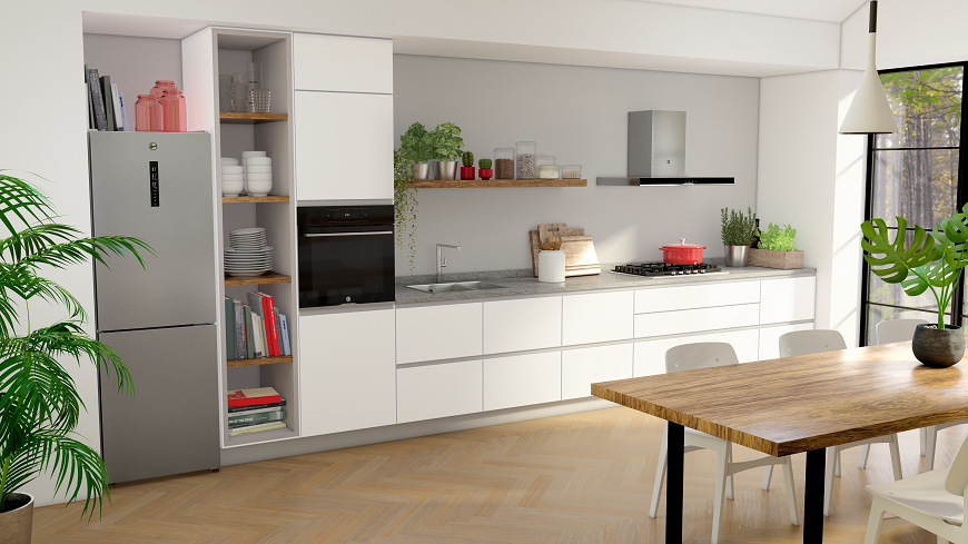 Plynová varná deska Hoover New Collection 5 HVG6DC5B černá