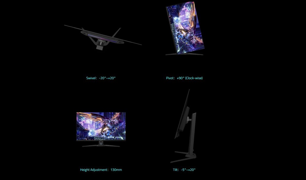 Herní monitor GIGABYTE AORUS FO32U2P černý Gigabyte AORUS FO32U2P