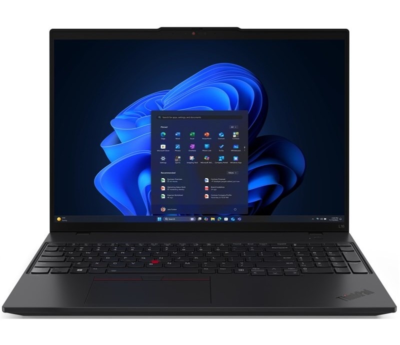 Notebook Lenovo ThinkPad L16 Gen 2 AMD R5 PRO-215, černá barva.