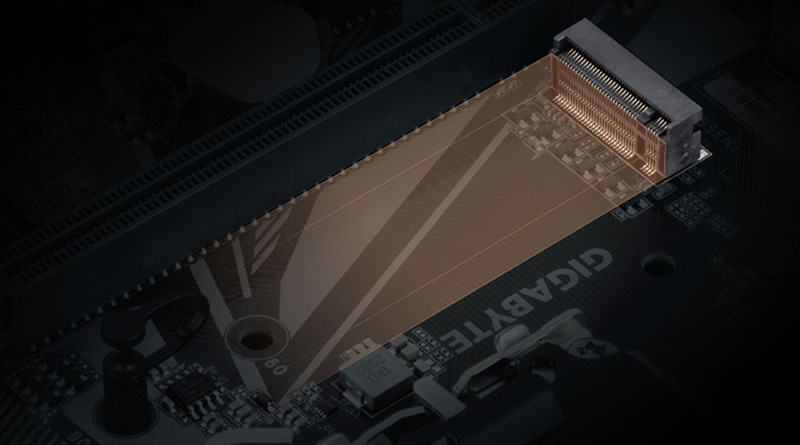 K základní desce lze připojit i rychlé NVMe SSD nosiče přes M.2 slot