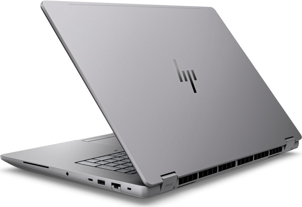 Notebook HP ZBook Fury G1i 16” šedý Zadní strana robustního notebooku HP ZBook Fury G1i