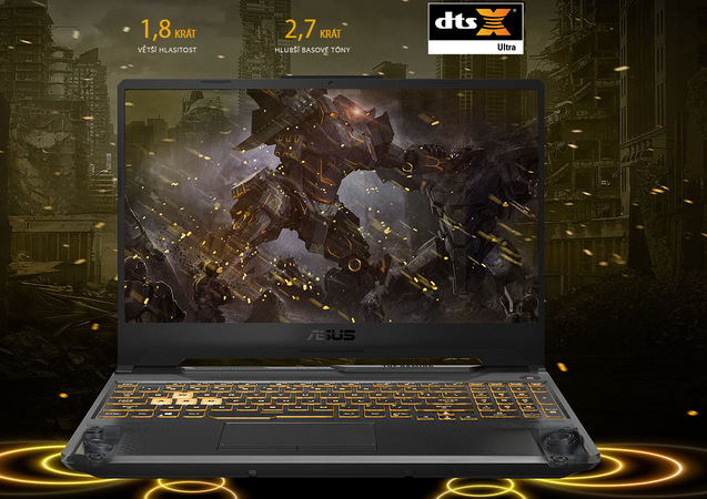 Notebook Asus TUF Gaming F15 černý