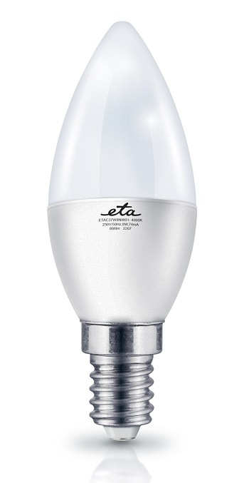 Žárovka LED ETA EKO LEDka svíčka 8W, E14, neutrální bílá