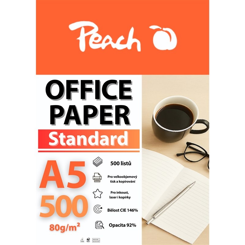 Papíry do tiskárny Peach Standard A5 80g - 500 listů