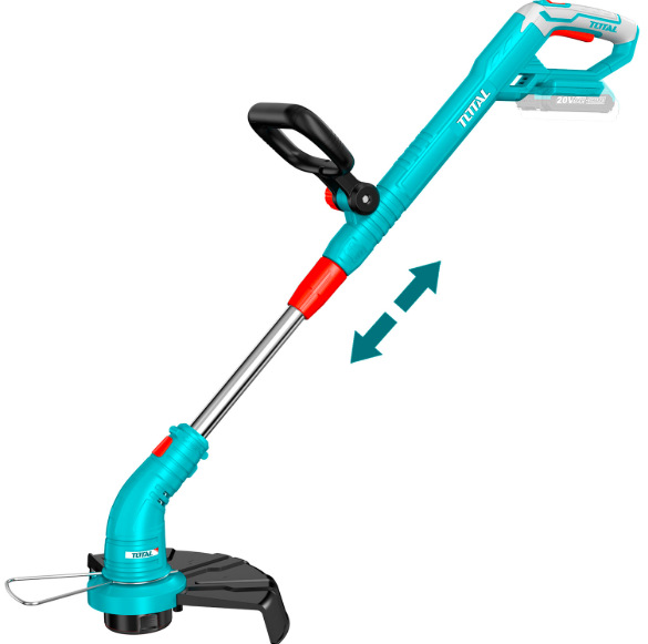 Strunová sekačka Total tools TGTLI20018 (bez baterie) Teleskopická tyč strunové sekačky Total Tools TGTLI20018 s nastavitelnou délkou