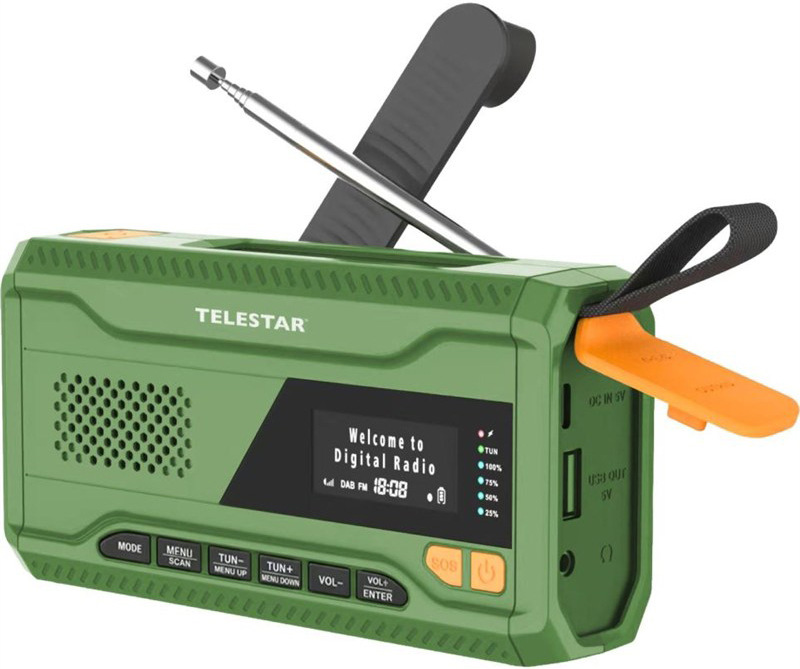 Radiopřijímač DAB+ Telestar TOP NR 5, zelené