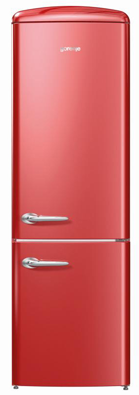 Chladnička s mrazničkou Gorenje Retro ORK192R vínová Chladnička s mrazničkou Gorenje Retro ORK192R vínová