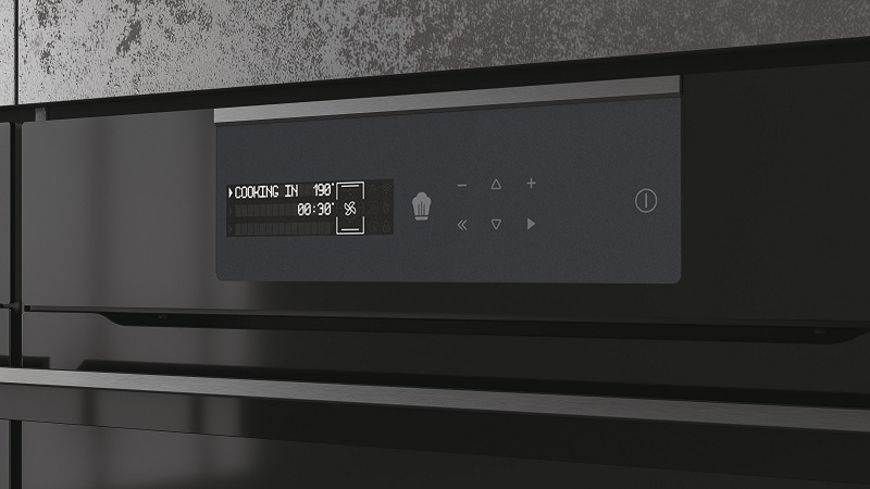 Kompaktní trouba Haier I-Message Steam Compact Series 6 HWO45NM6SXB1 černá