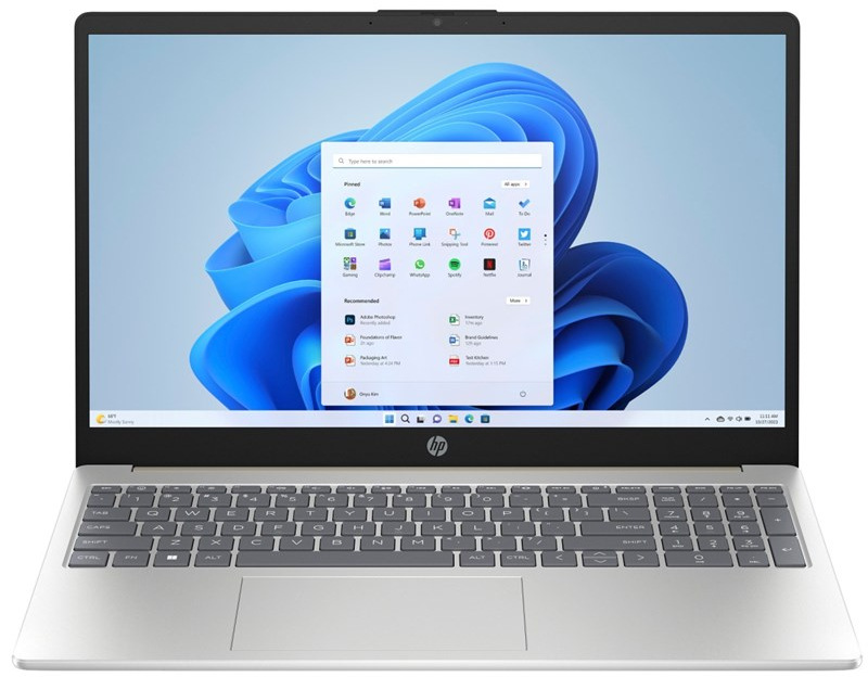 Notebook HP 15-fc0023nc + Game Pass předplatné na 3 měsíce stříbrný/bílý HP 15-fc0023nc, bílá/stříbrná
