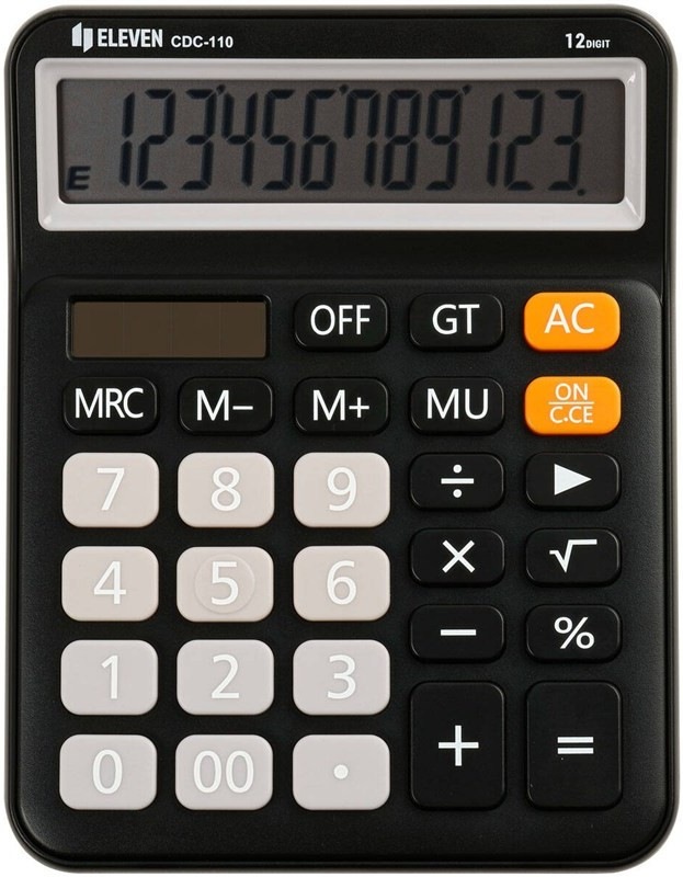 Stolní dvanáctimístná kalkulačka Eleven CDC-110-BK