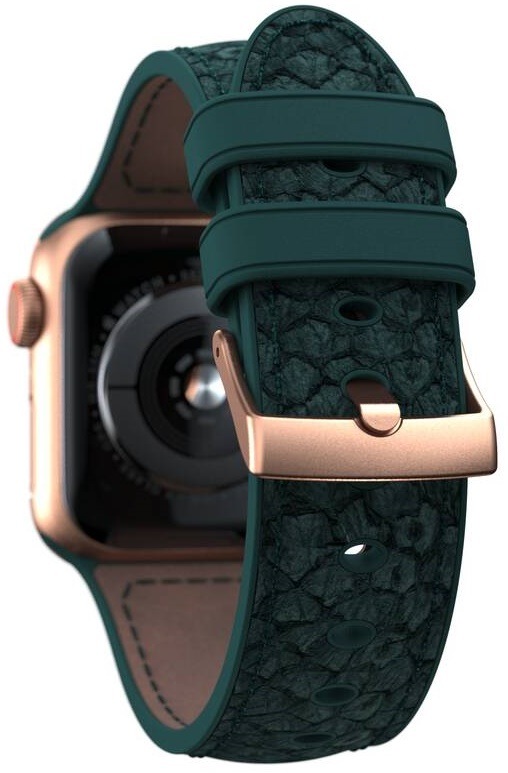 Řemínek Njord Jord na Apple Watch 42/44/45/49mm zelený