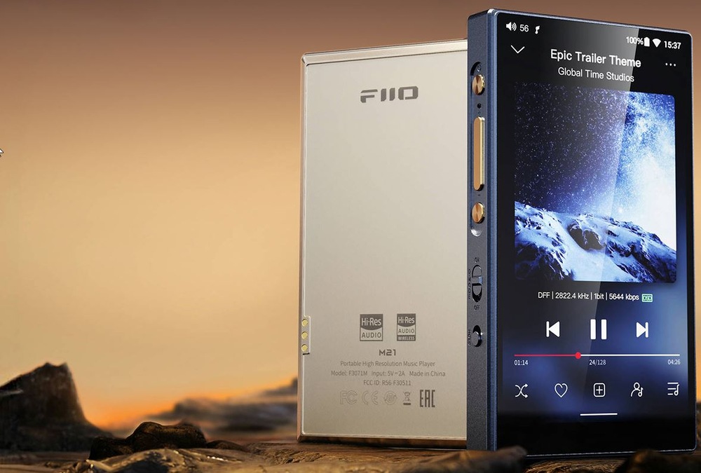 HiFi přenosný digitální přehrávač FiiO M21 černý LF fotka přehrávače FiiO M21