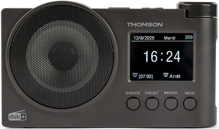 Radiopřijímač s DAB+ Thomson RT400DABBTBK černý Radiopřijímač DAB+ Thomson RT400DABBTBK, černý