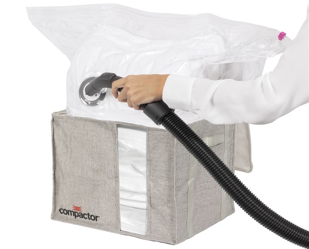 Vakuový úložný box s pouzdrem Compactor OXFORD M, 36 × 42 × 33 cm Vakuový úložný box s pouzdrem Compactor OXFORD M, 36 × 42 × 33 cm