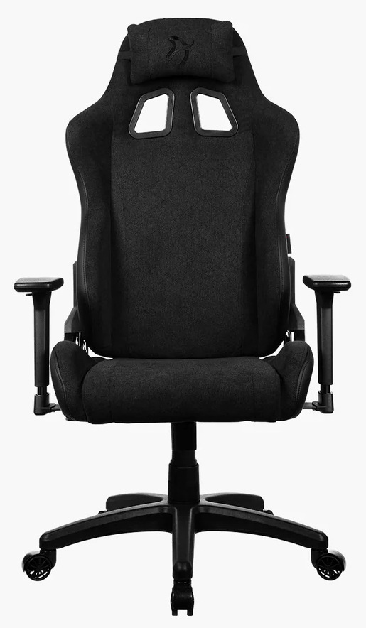 Herní židle se speciálním potahem Arozzi Avanti Soft Fabric, černá barva