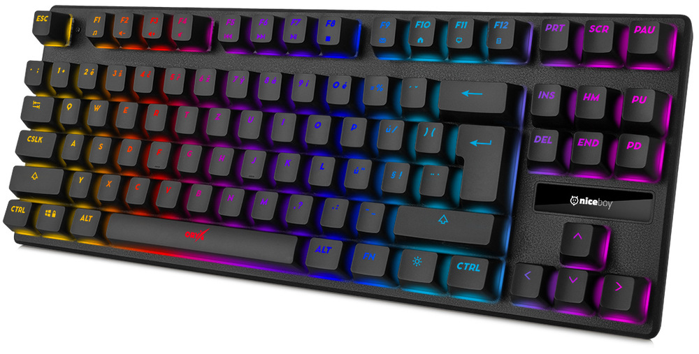 Klávesnice Niceboy ORYX K300X, CZ layout černá Klávesnice Niceboy ORYX K300X, CZ layout černá