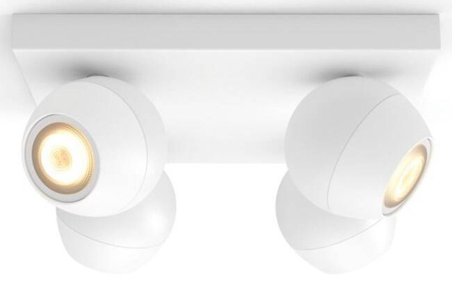 Bodové svítidlo Philips Hue Buckram White Ambiance 4 Spot bílé