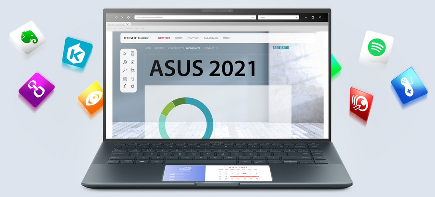 Notebook Asus Zenbook 14 UX435 (UX435EA-A5070T) růžový