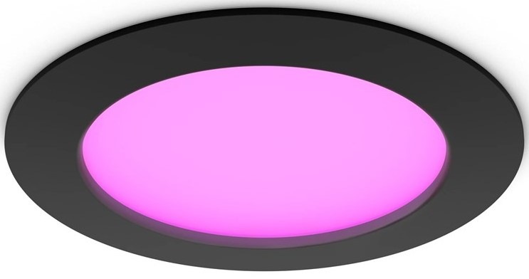 Vestavné svítidlo Philips Hue Slim downlight L (170mm) - černé