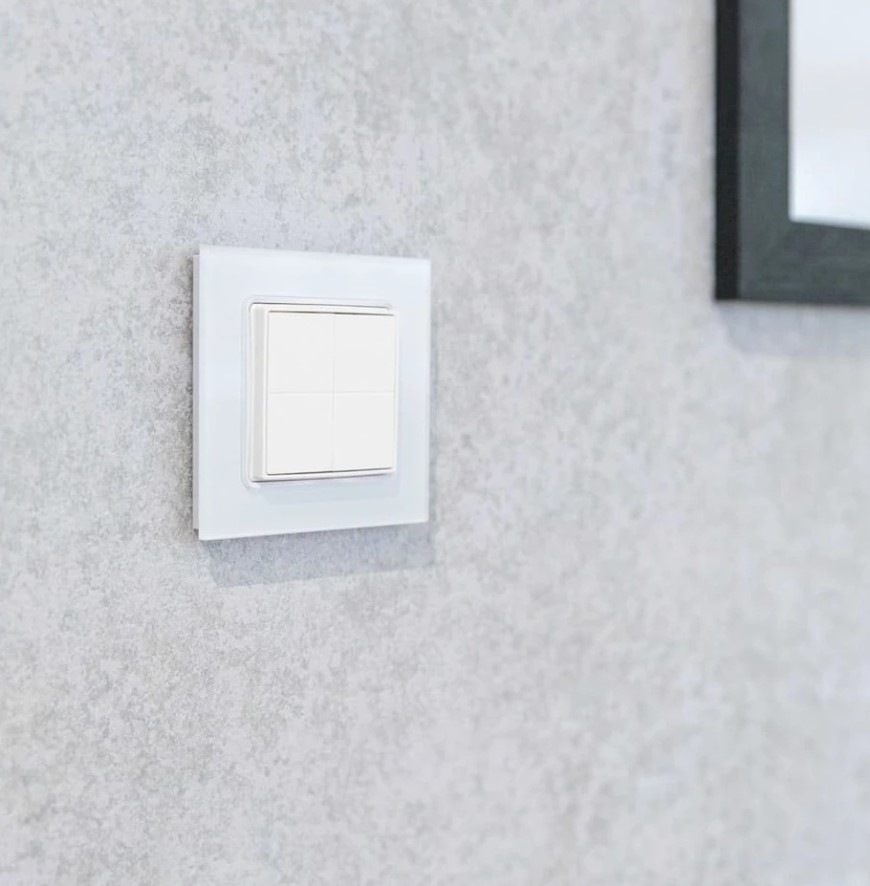 Adaptér Shelly pro BLU Wall Switch 4 (pro Shelly rámečky) - bílý