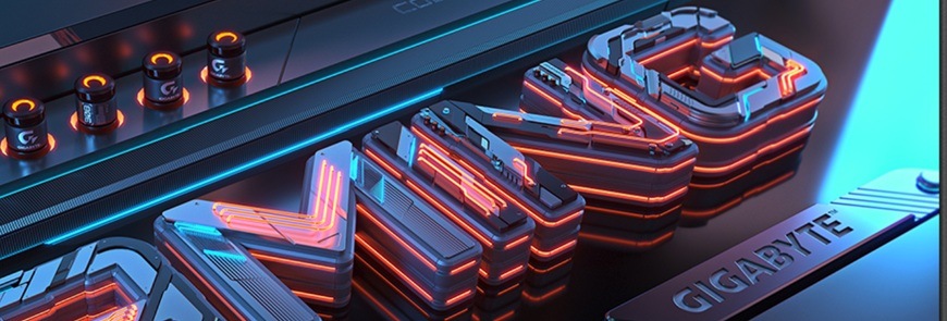 Herní monitor GIGABYTE GS27Q X černý Detail obrázku digitálního loga Gigabyte.