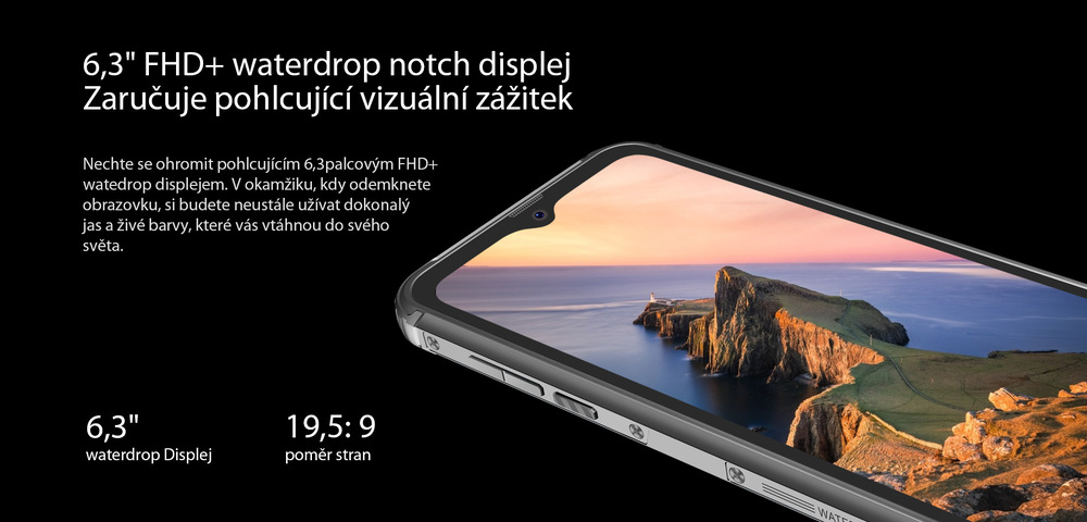 Mobilní telefon iGET BLACKVIEW GBV9800 Pro Thermo černý iGET BLACKVIEW GBV9800 Pro Thermo, černá