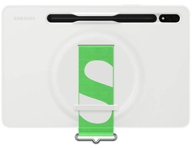 Kryt Samsung Silicone Cover s poutkem na Galaxy Tab S8 bílý