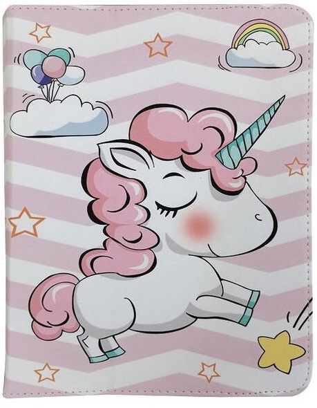 Pouzdro na tablet flipové GreenGo Sweet Unicorn na tablet 9-10"