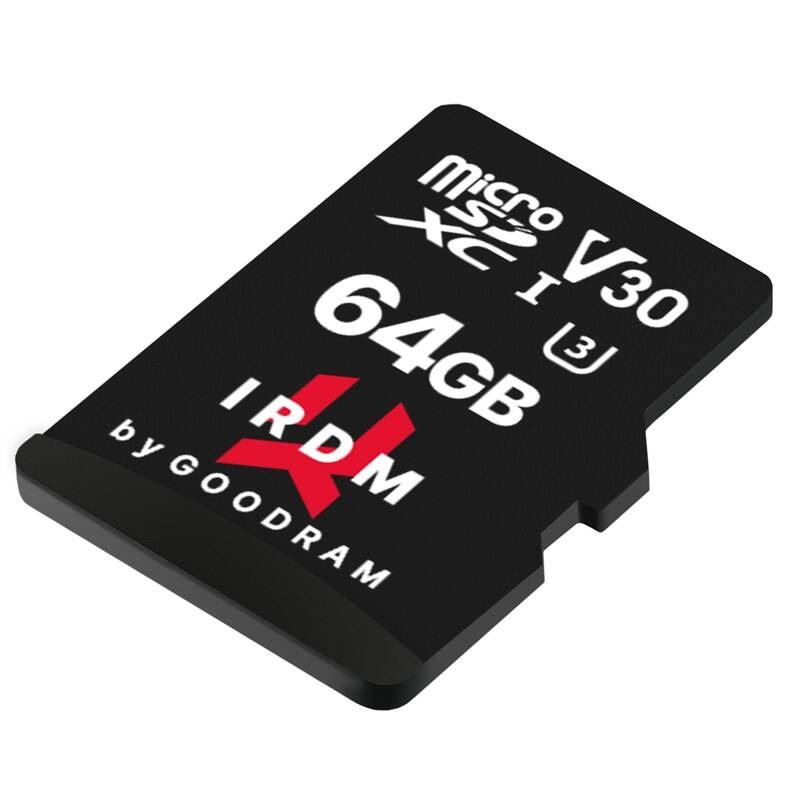 Paměťová karta Goodram MicroSDXC 64GB UHS I U3 + adaptér