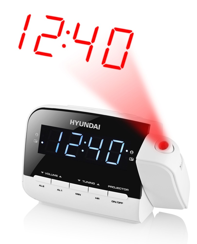 Radiobudík Hyundai RAC 481 PLLWW bílý Radiobudík Hyundai RAC 481 PLLWW bílý