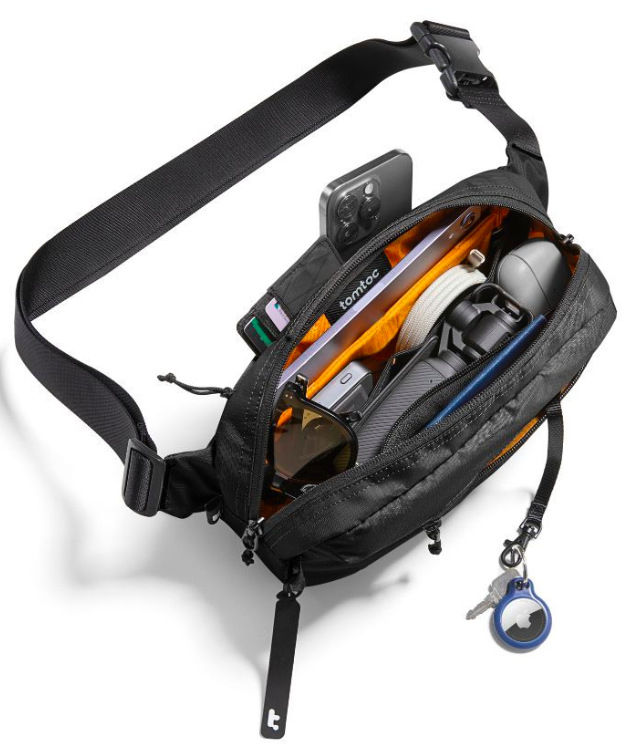Taška přes rameno tomtoc Aviator - T33 Chest Bag L - černá