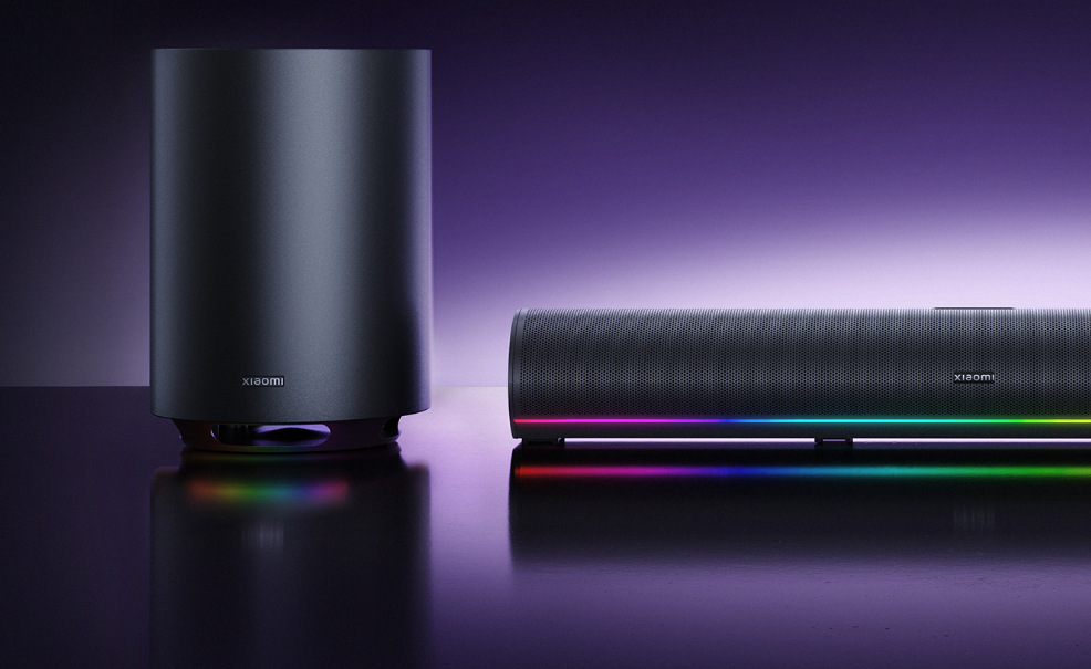 Reproduktory Xiaomi Desktop Speaker Pro Set černé Xiaomi Desktop Speaker Pro Set nabízí i atmosférické podsvícení