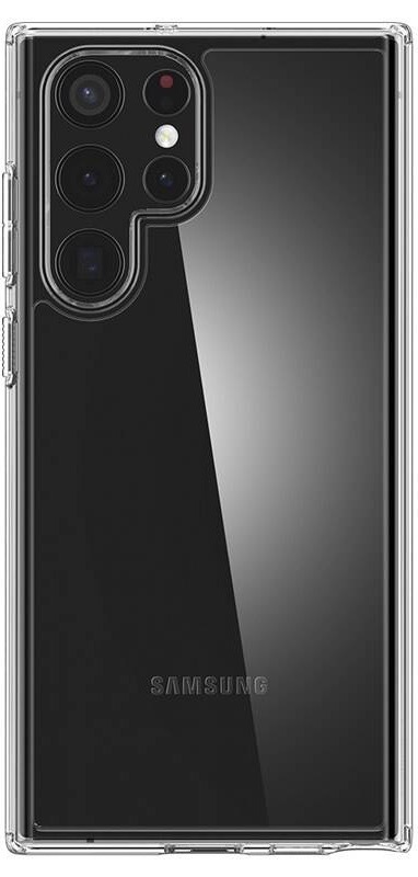 Kryt na mobil Spigen Ultra Hybrid na Samsung Galaxy S22 Ultra průhledný