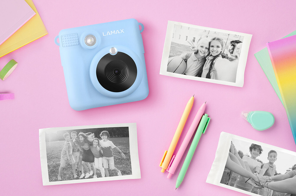 Instantní fotoaparát LAMAX InstaKid1 modrý LAMAX InstaKid1, modrá