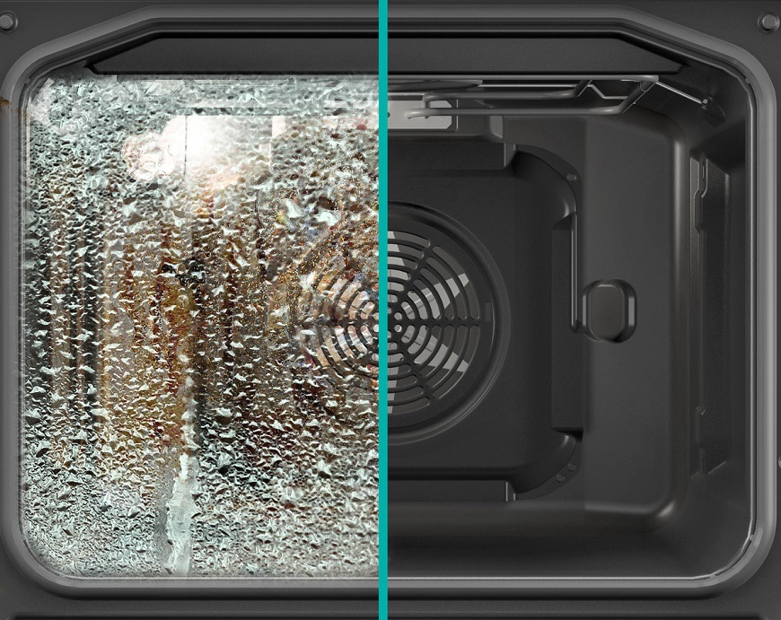 Kombinovaný sporák Gorenje MEKS5141BM, černá, program AquaClean