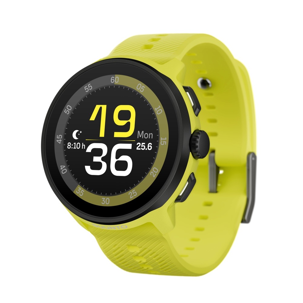Chytré hodinky Suunto Run se silikonovým páskem žluté