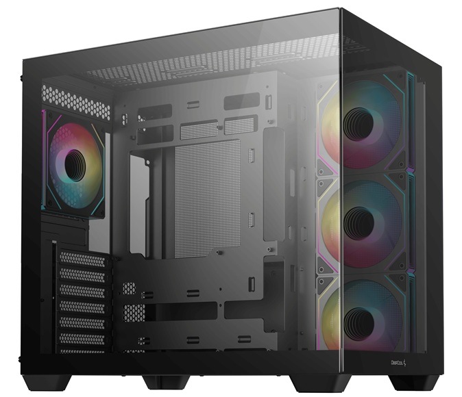 Case DeepCool CG530 4F černá Detail obrázku PC skříně.