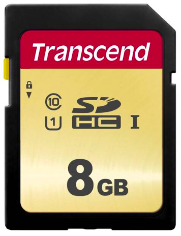 Paměťová karta Transcend 500S SDHC 8GB UHS-I U1 (Class 10) (95R/60W) Paměťová karta Transcend 500S SDHC 8GB UHS-I U1 (Class 10) (95R/60W)