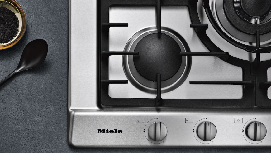 Plynová varná deska Miele KM 2010 nerez Plynová varná deska Miele KM 2010 nerez